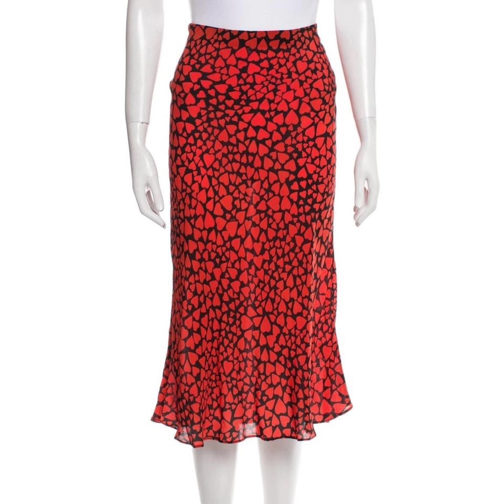 Realisation Par heart print midi skirt